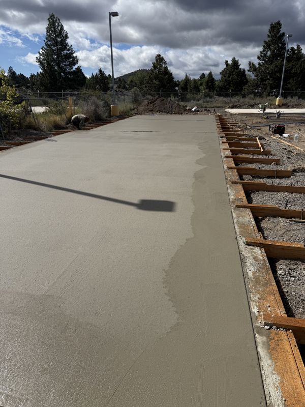 Fresh concrete pour — B-Line Concrete Services
