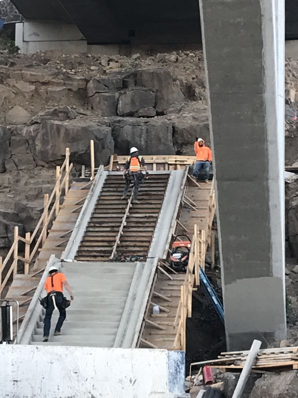 Formed concrete stairway — B-Line Concrete Services